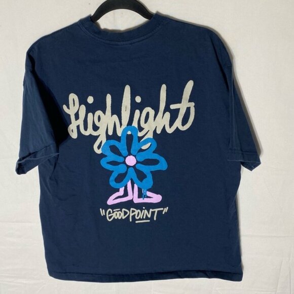 The Worth Now Navy Blue Highlight Good Point Graphic T Shirt M - Picture 12 of 13